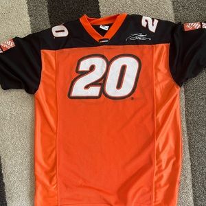 Winner's Circle Football Jersey Men's L Black Orange Nascar Tony Stewart #20